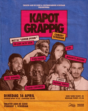 240406 Theater aan de Schie Kapotgrappig Poster